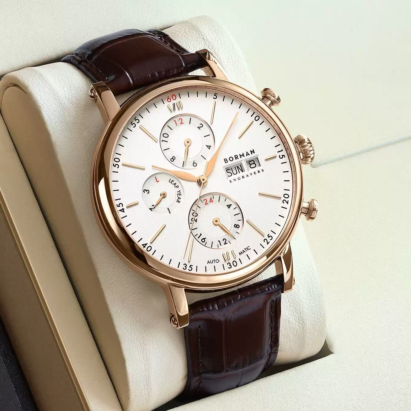 Leather Bracelet - Berman 2026 New Men's Watch Waterproof