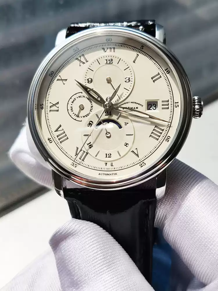 Leather Bracelet - Berman Official Genuine Watch Men's Mechanical