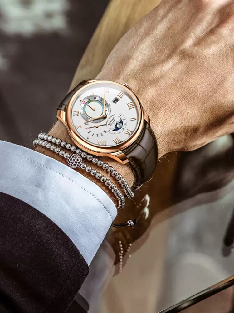 Leather Bracelet - Berman Famous Brand Watch Men's Mechanical