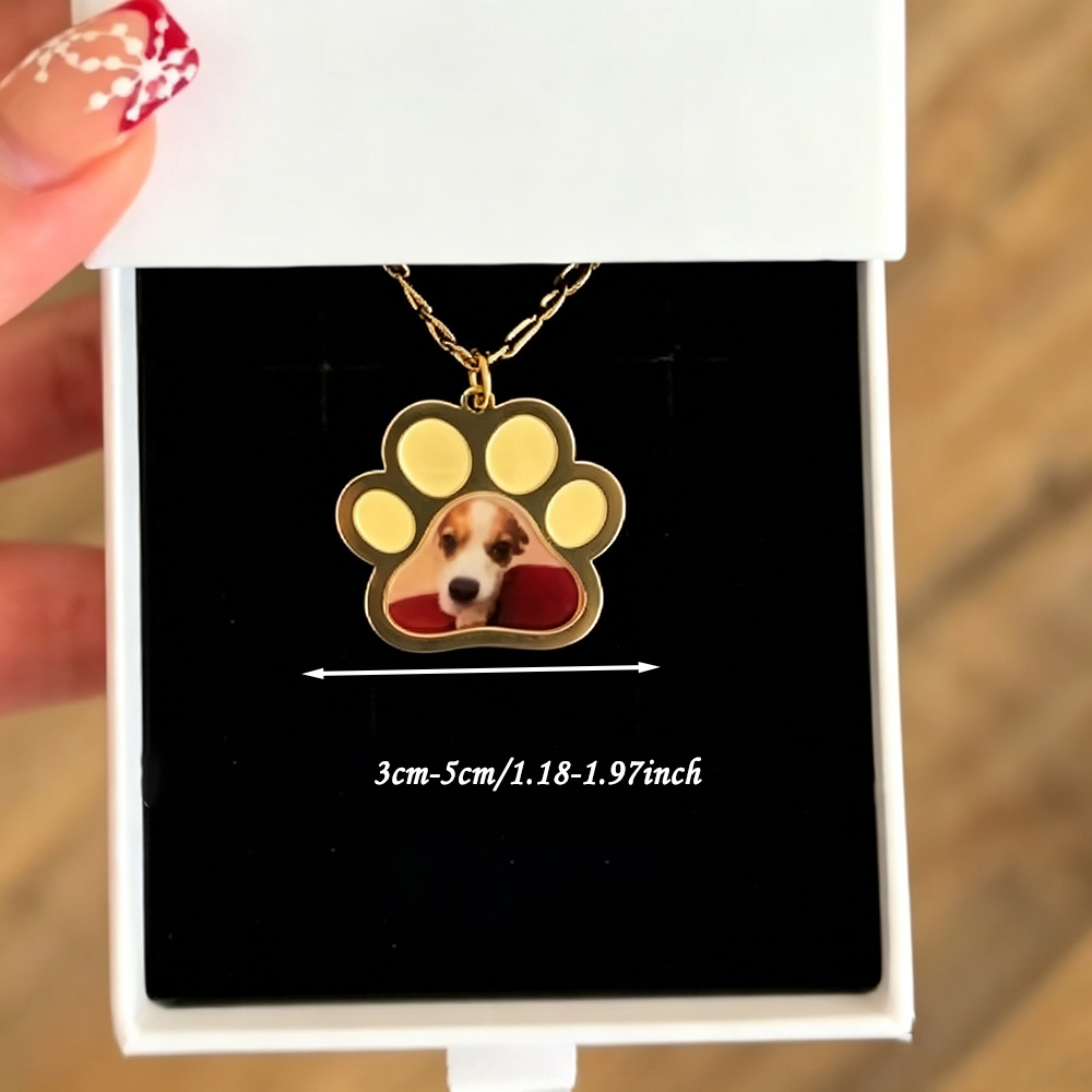 Personalized Pet Paw Colors Pr - Engraved Name Necklace ulasan dan harga