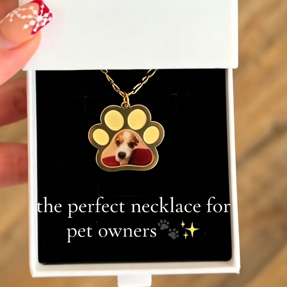 Personalized Pet Paw Colors Pr - Engraved Name Necklace ulasan dan harga