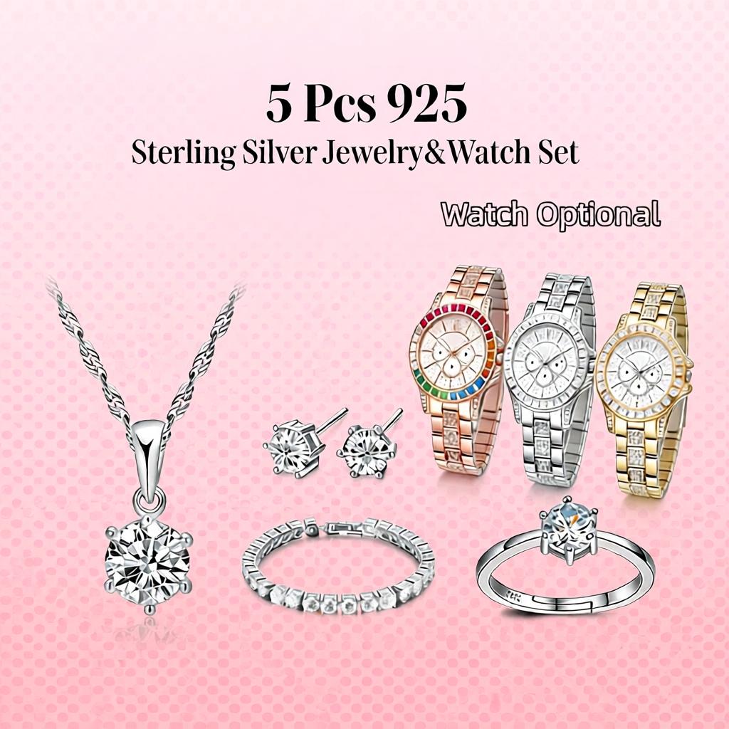 Pretty 925 Sterling Silver Geo - Best Jewelry Watches Women ulasan dan harga
