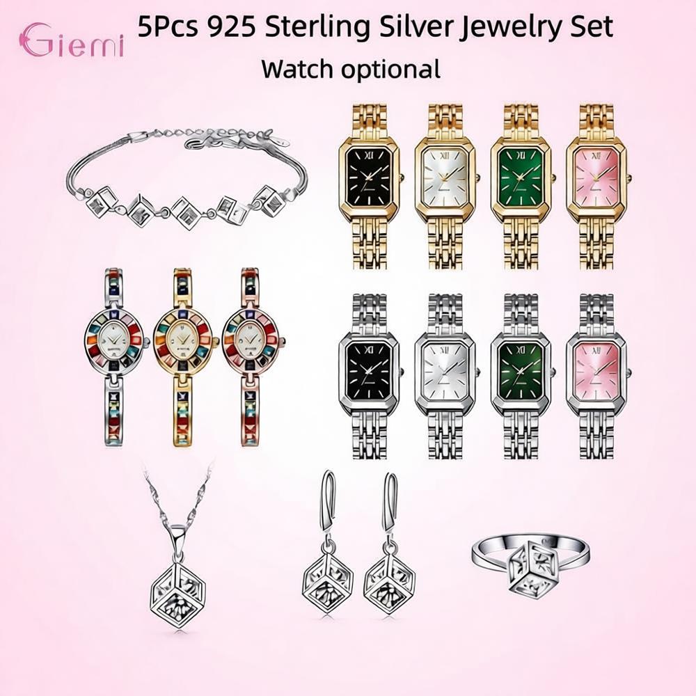Pretty 925 Sterling Silver Geo - Best Jewelry Watches Women ulasan dan harga