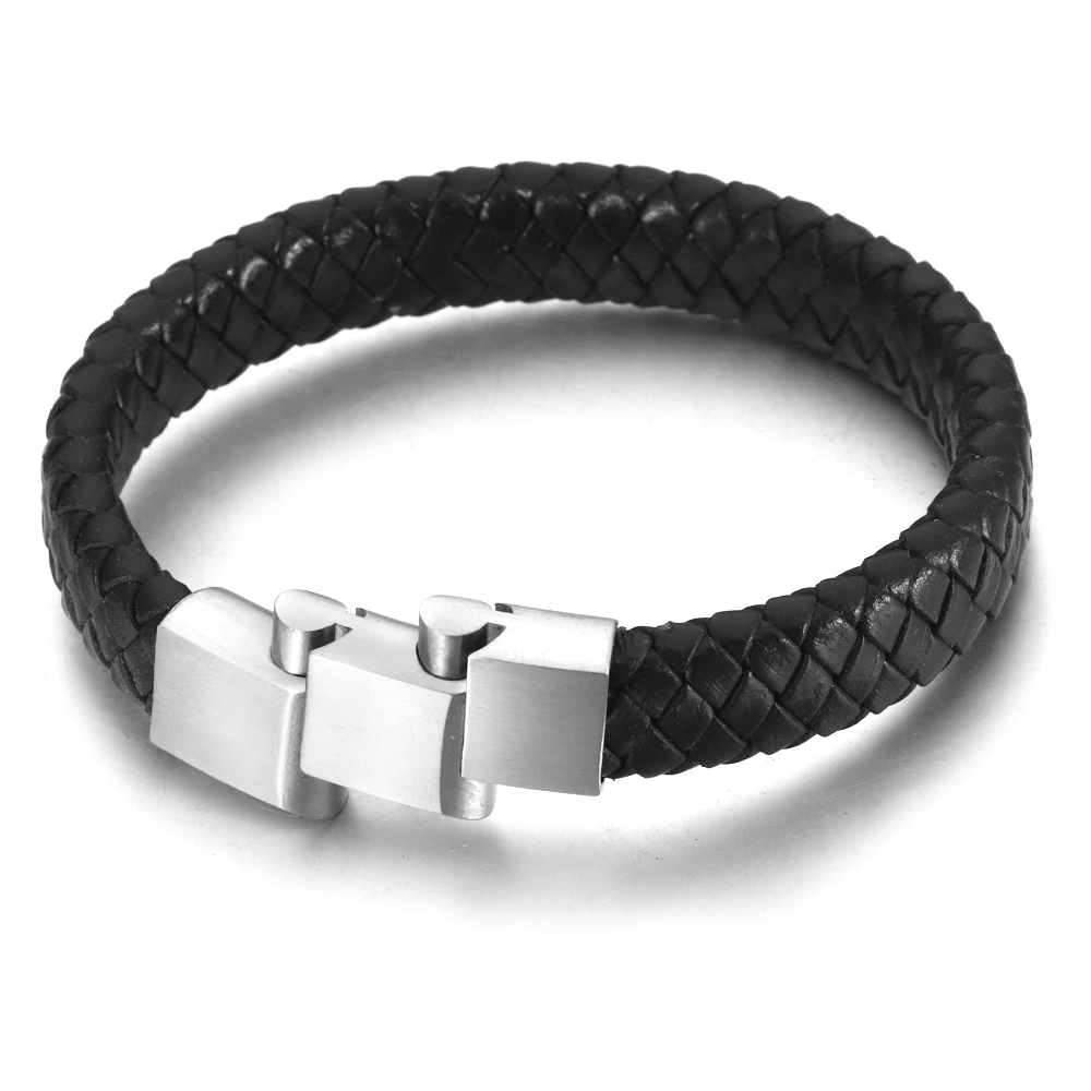 Extended Stainless Steel Clasp - Leather Bracelet ulasan dan harga
