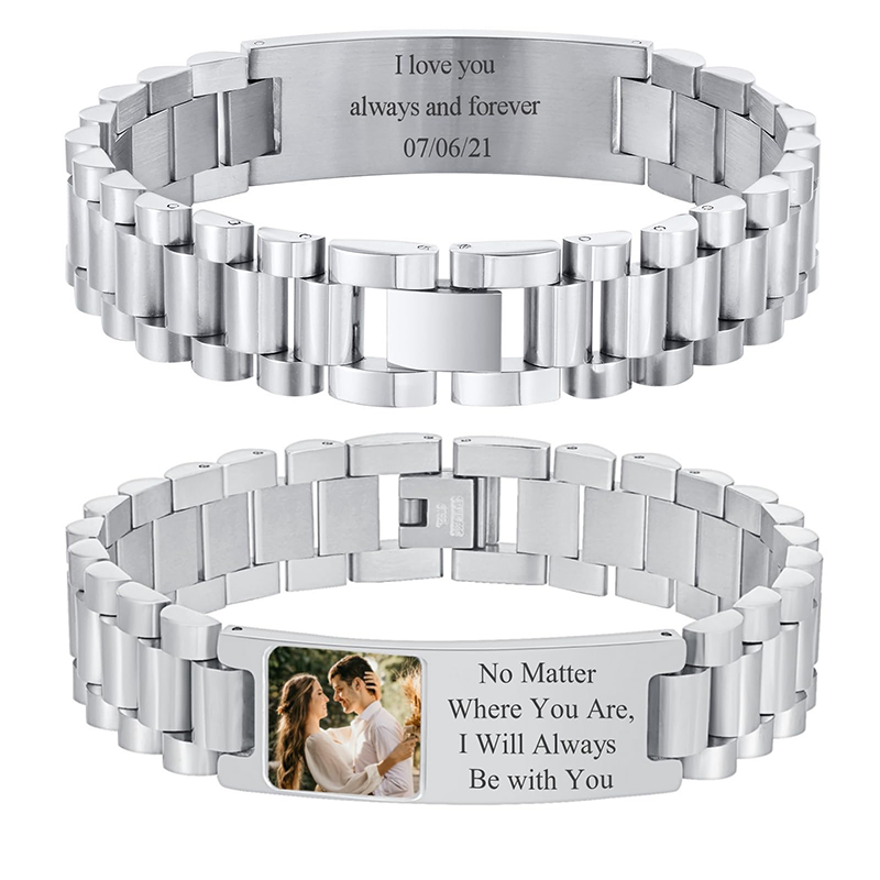 Custom Picture Text Bracelet W - Jewelry Type Watches ulasan dan harga