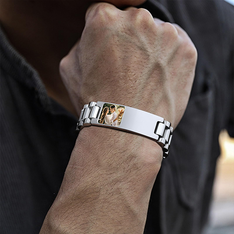 Custom Picture Text Bracelet W - Jewelry Type Watches ulasan dan harga