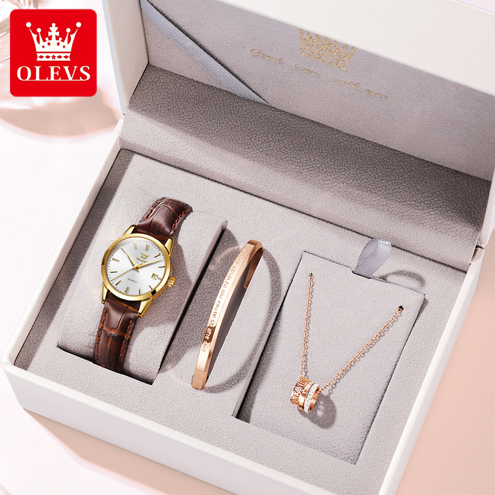 OLEVS Watch 6898 Women Watches - Leather Bracelet ulasan dan harga