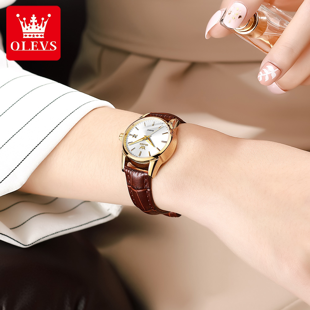 OLEVS Watch 6898 Women Watches - Leather Bracelet ulasan dan harga