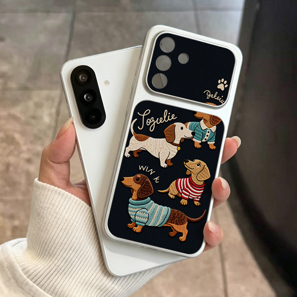Cartoon Dachshund Phone Case F - Leather Bracelet ulasan dan harga