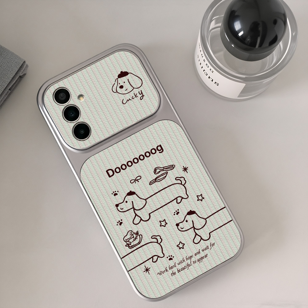 Cartoon Dachshund Phone Case F - Leather Bracelet ulasan dan harga