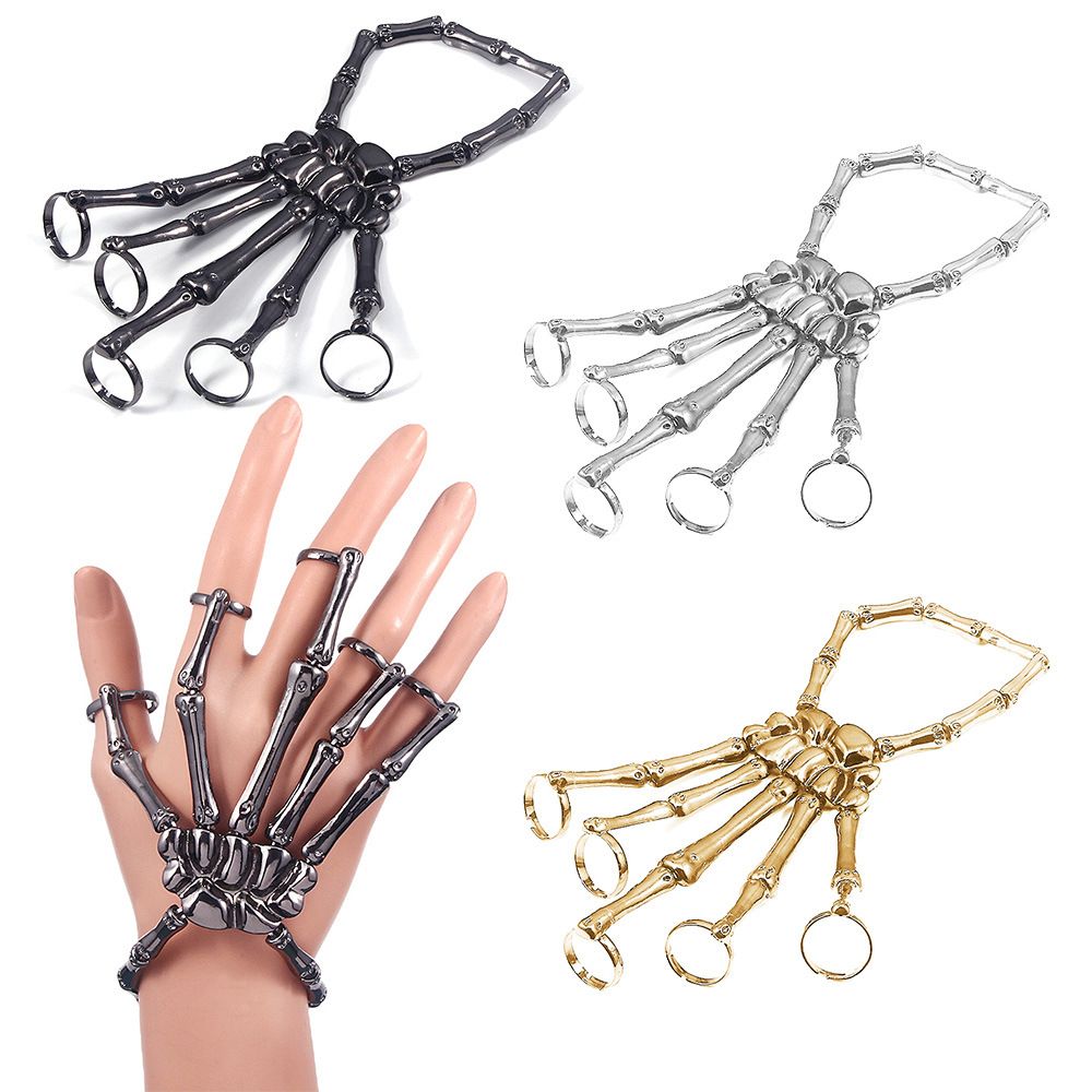 Metal Wristband Party Punk Got - Gothic Skull Ring ulasan dan harga