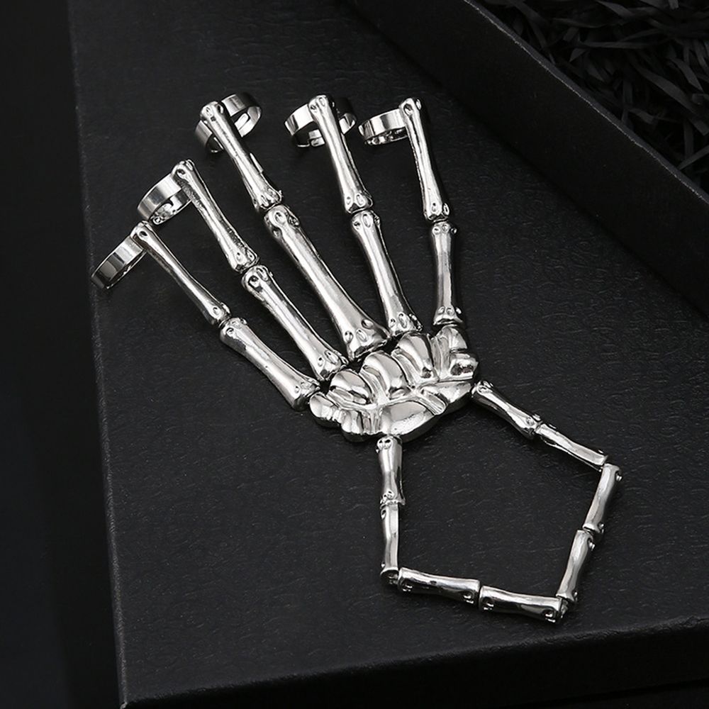 Metal Wristband Party Punk Got - Gothic Skull Ring ulasan dan harga