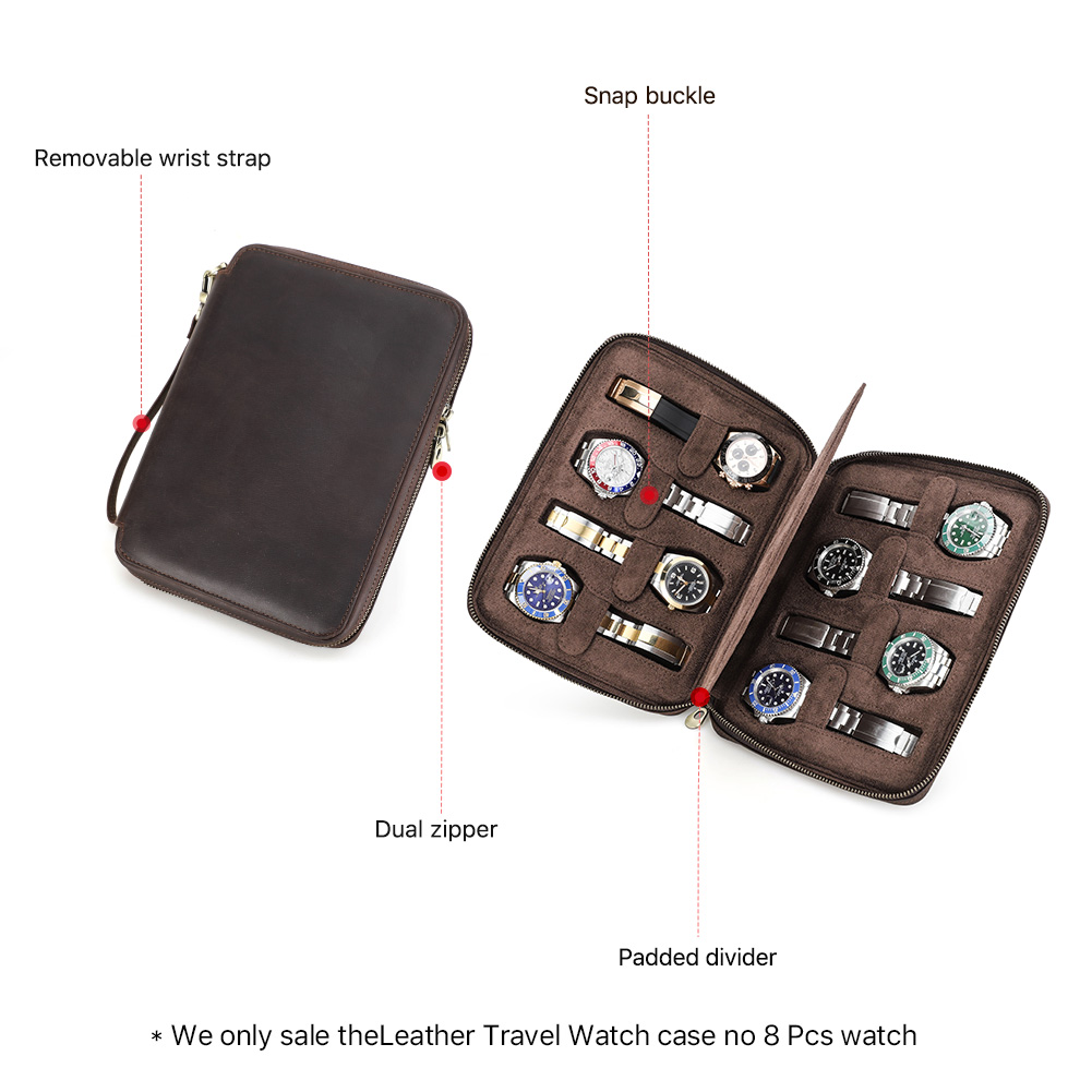 New 2/4/6/8 Slots Genuine Leat - Jewelry Type Watches ulasan dan harga