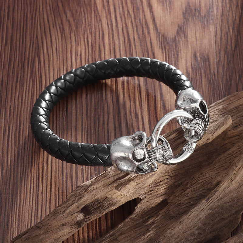 Gothic Double Skull Black Brai - Gothic Skull Ring ulasan dan harga