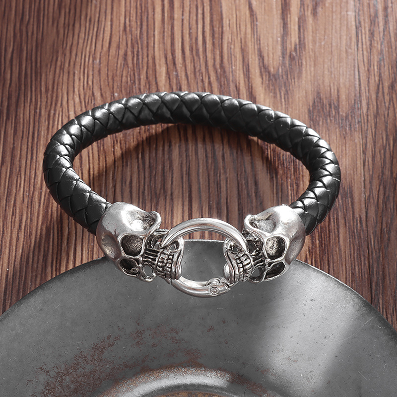 Gothic Double Skull Black Brai - Gothic Skull Ring ulasan dan harga