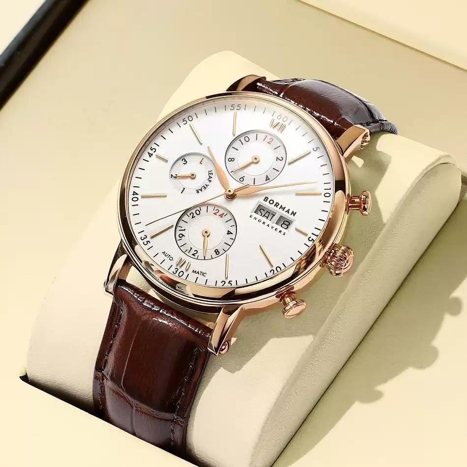 Berman 2026 New Men's Watch Wa - Leather Bracelet ulasan dan harga