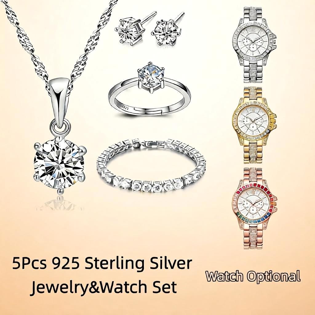 Exquisite 925 Sterling Silver  - Best Jewelry Watches Women ulasan dan harga