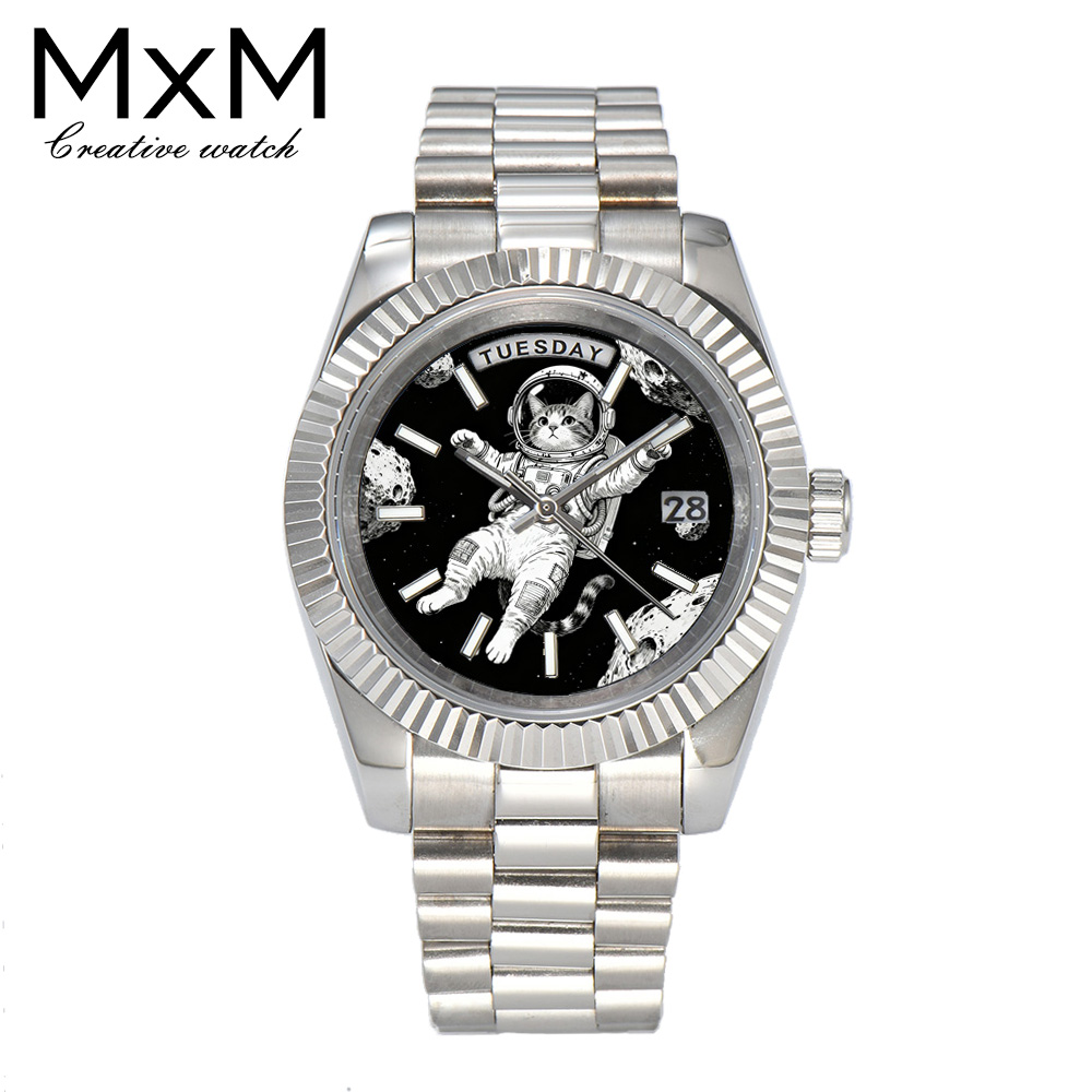 Creative men's watch 40mm/36mm - Leather Bracelet ulasan dan harga