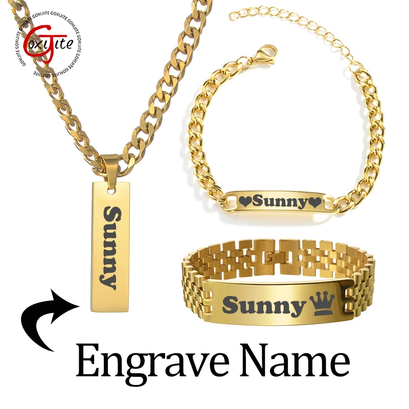 Goxijite Custom Engraved Name  - Engraved Name Necklace ulasan dan harga