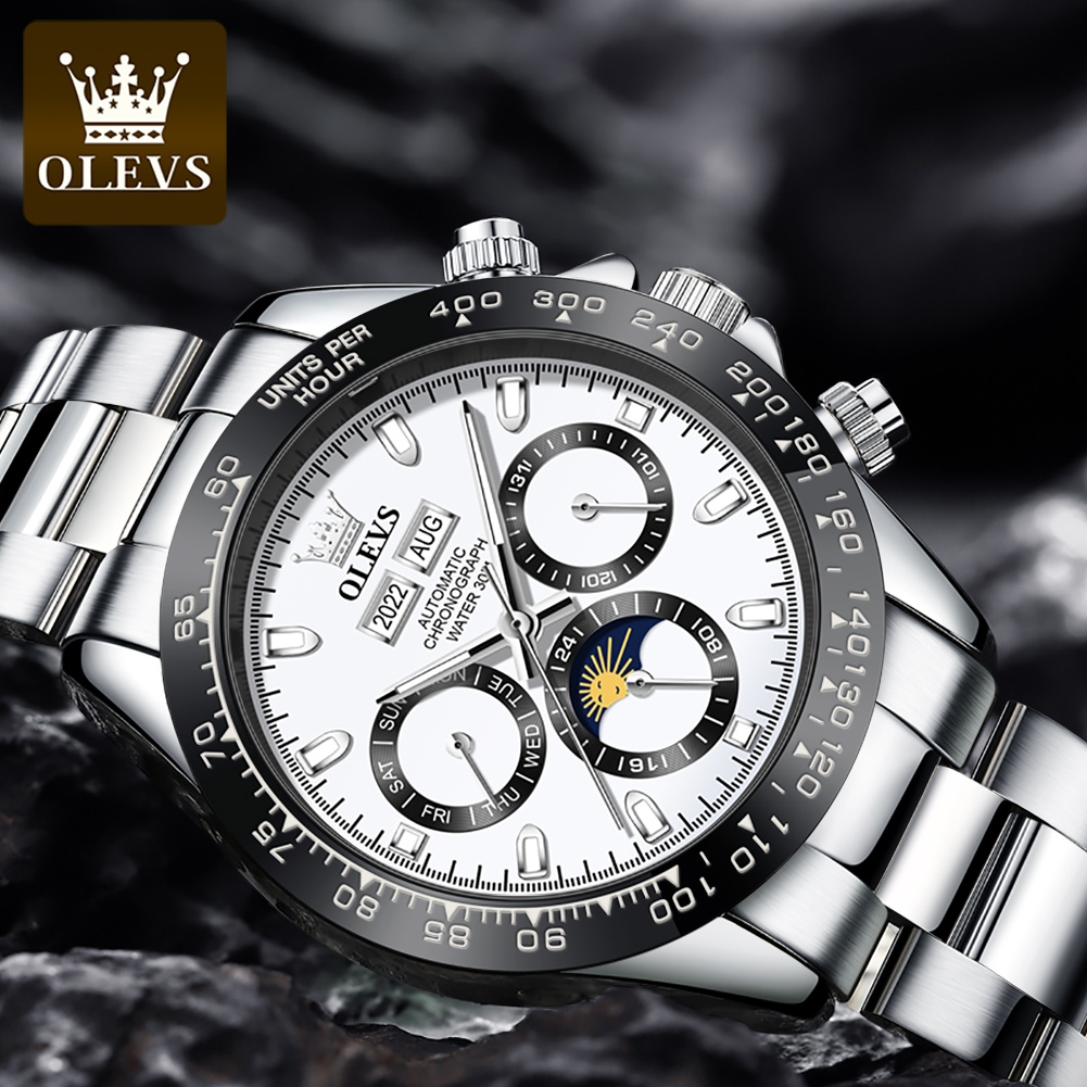 OLEVS 6654 Luxury Mens Watch C - Seiko Watch 5 Sports ulasan dan harga