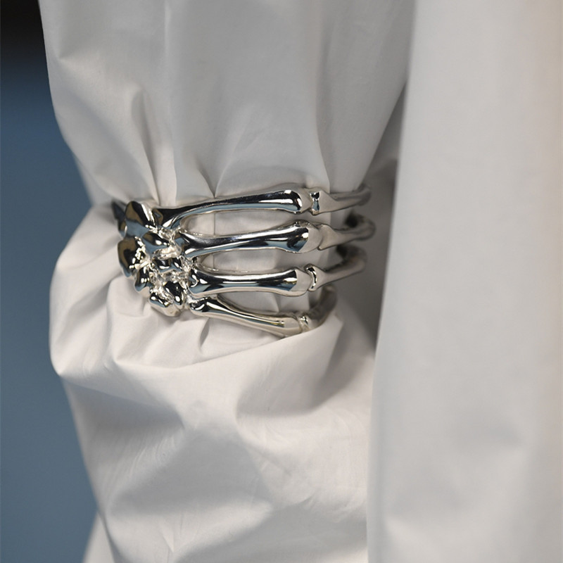 New Punk Dark Skull Ghost Claw - Gothic Skull Ring ulasan dan harga