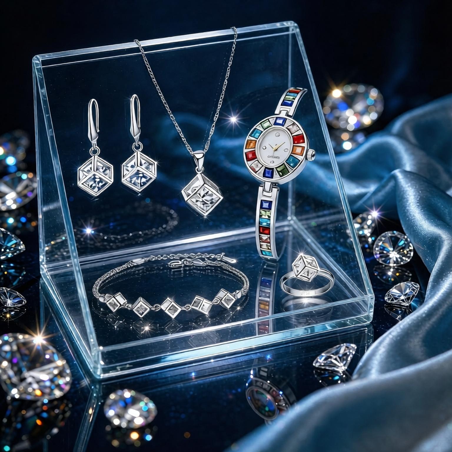 Luxury 925 Sterling Silver Geo - Best Jewelry Watches Women ulasan dan harga