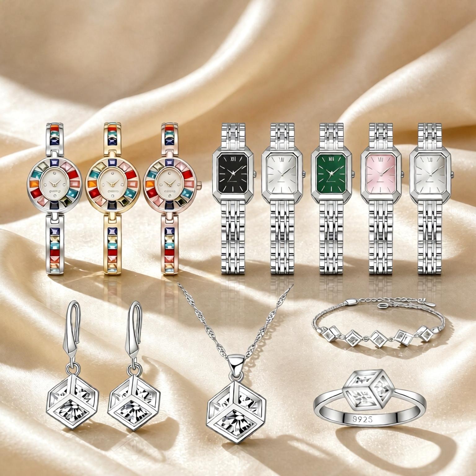Luxury 925 Sterling Silver Geo - Best Jewelry Watches Women ulasan dan harga