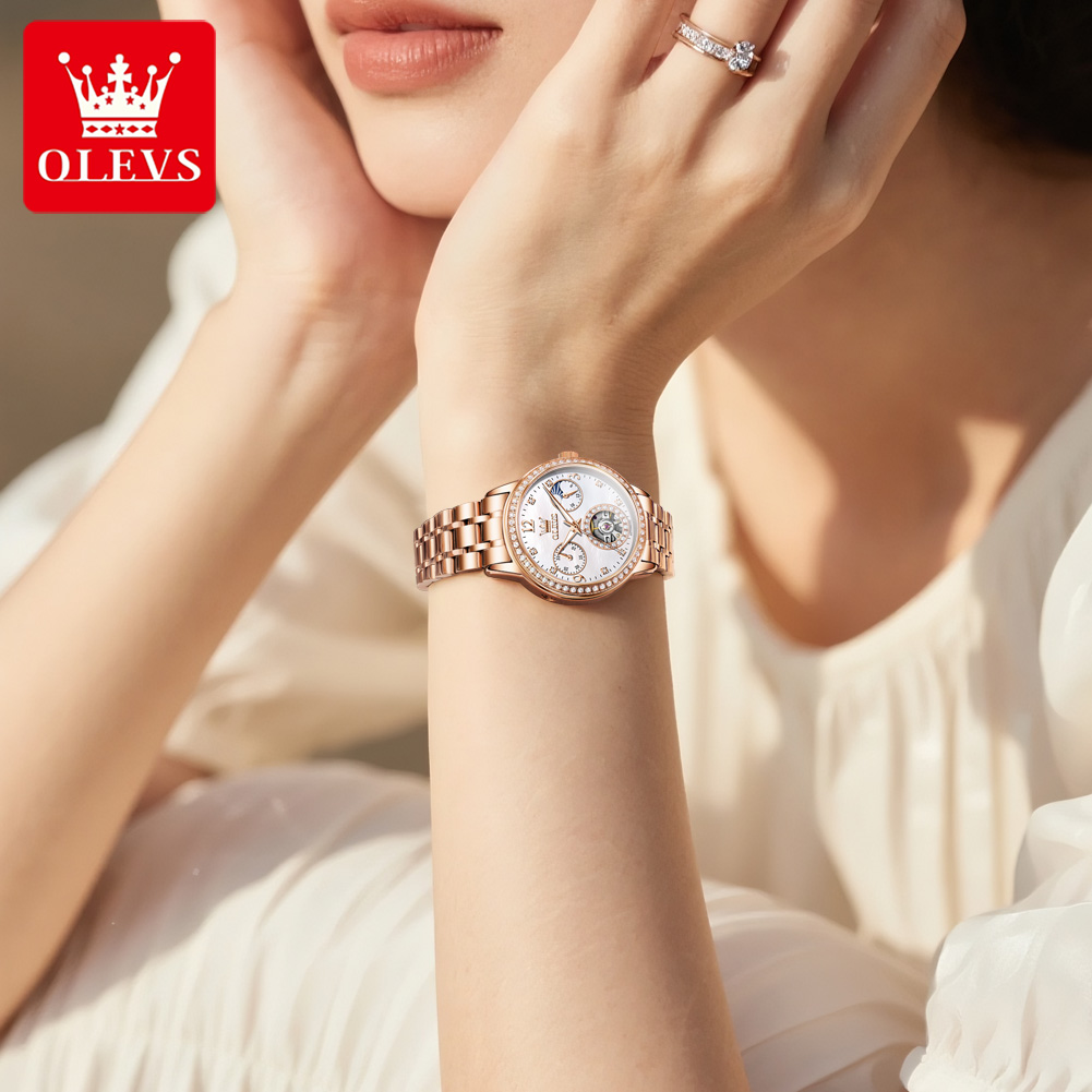 OLEVS Women's Watches Top Bran - Leather Bracelet ulasan dan harga