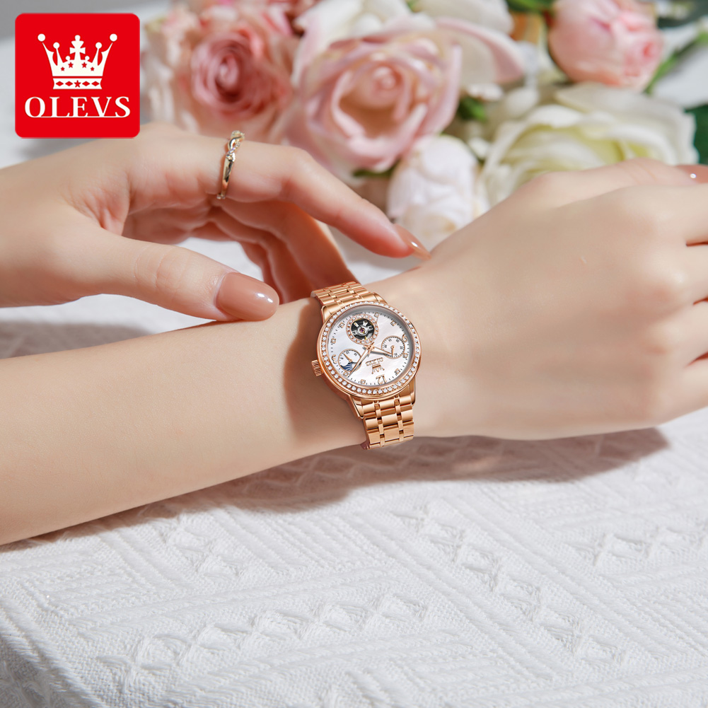 OLEVS Women's Watches Top Bran - Leather Bracelet ulasan dan harga