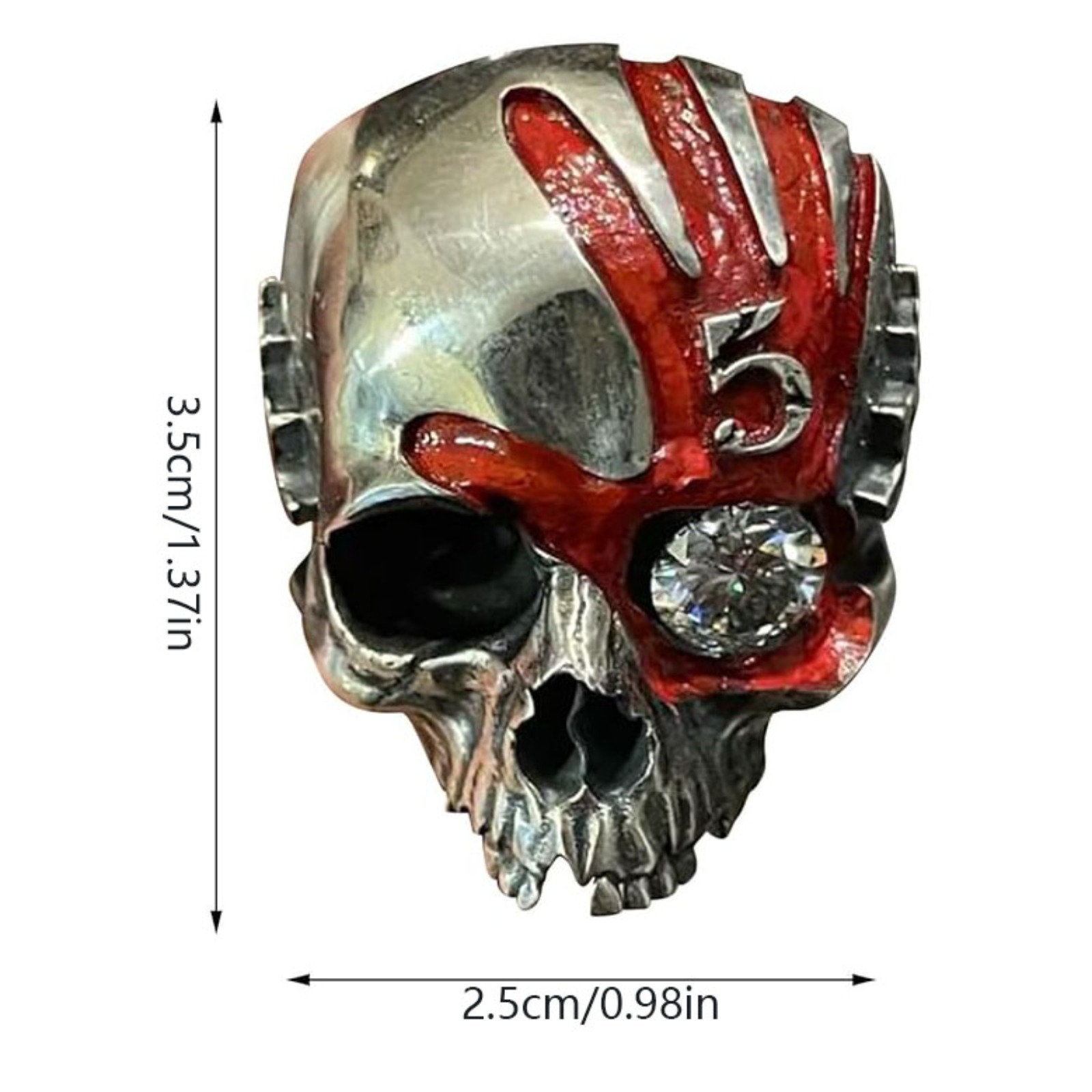 Five Fingers Punch Skull Ring, - Gothic Skull Ring ulasan dan harga
