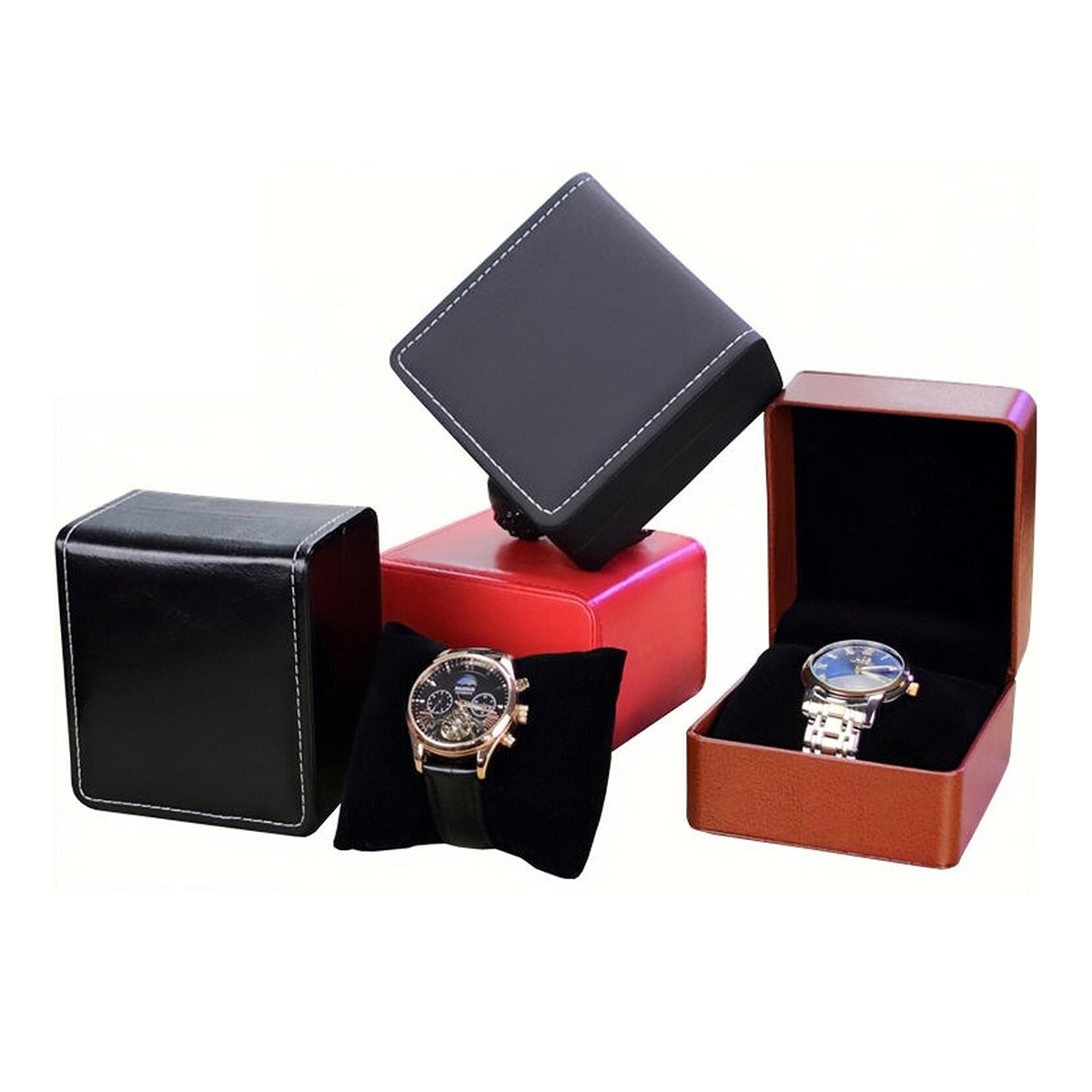 Fashion Leather Watch Box Case - Best Jewelry Watches Women ulasan dan harga