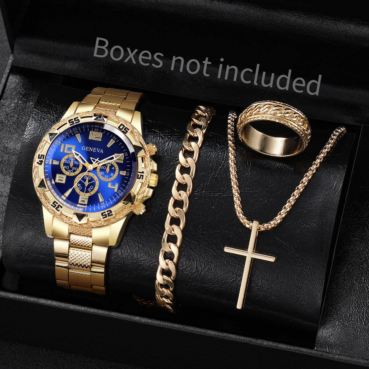 4PCS/Set Fashion Men Business  - Jewelry Type Watches ulasan dan harga