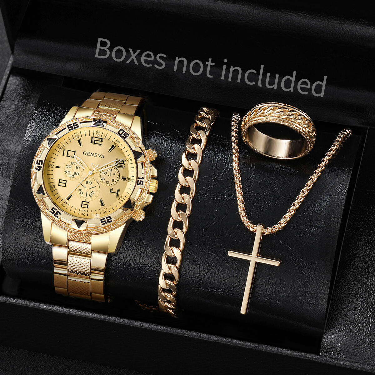 4PCS/Set Fashion Men Business  - Jewelry Type Watches ulasan dan harga