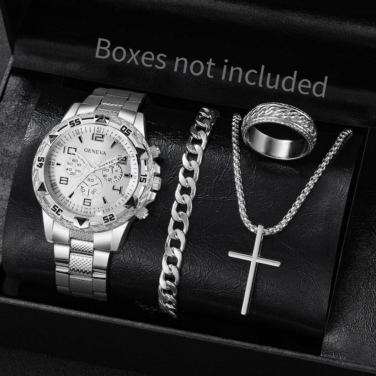 4PCS/Set Fashion Men Business  - Jewelry Type Watches ulasan dan harga