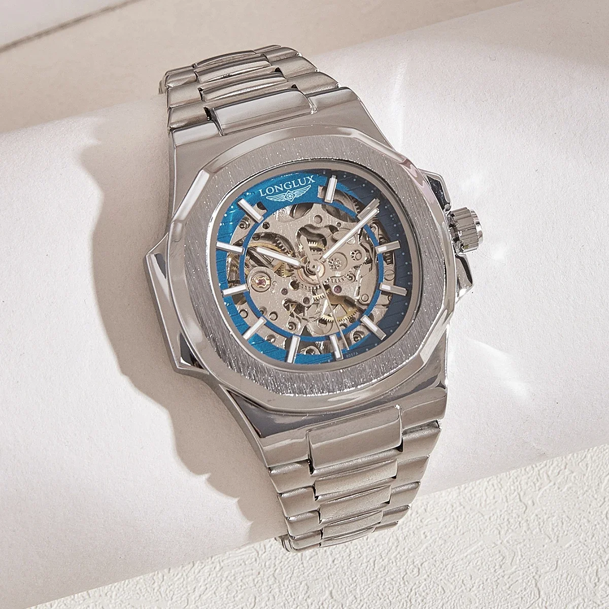 LONGLUX Men Automatic Mechanic - Seiko Watch 5 Sports ulasan dan harga