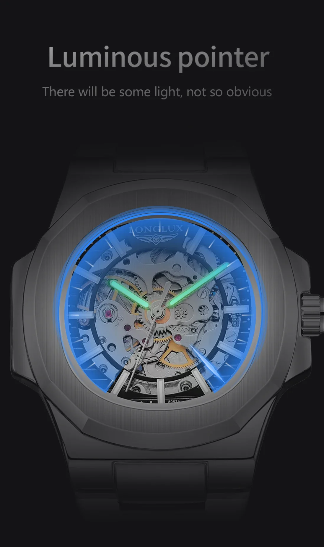 LONGLUX Men Automatic Mechanic - Seiko Watch 5 Sports ulasan dan harga