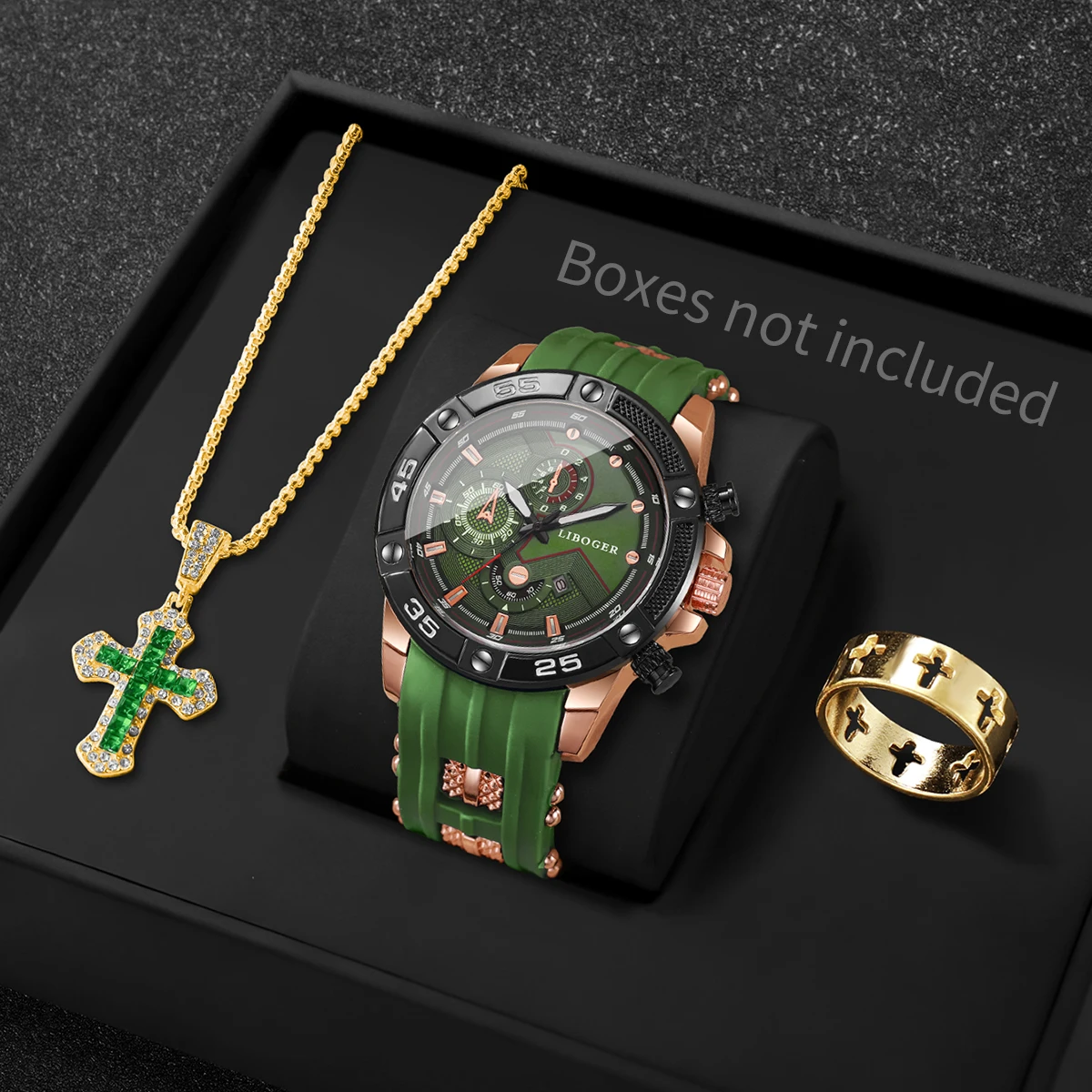 3PCS Fashion Male Sports Watch - Jewelry Type Watches ulasan dan harga