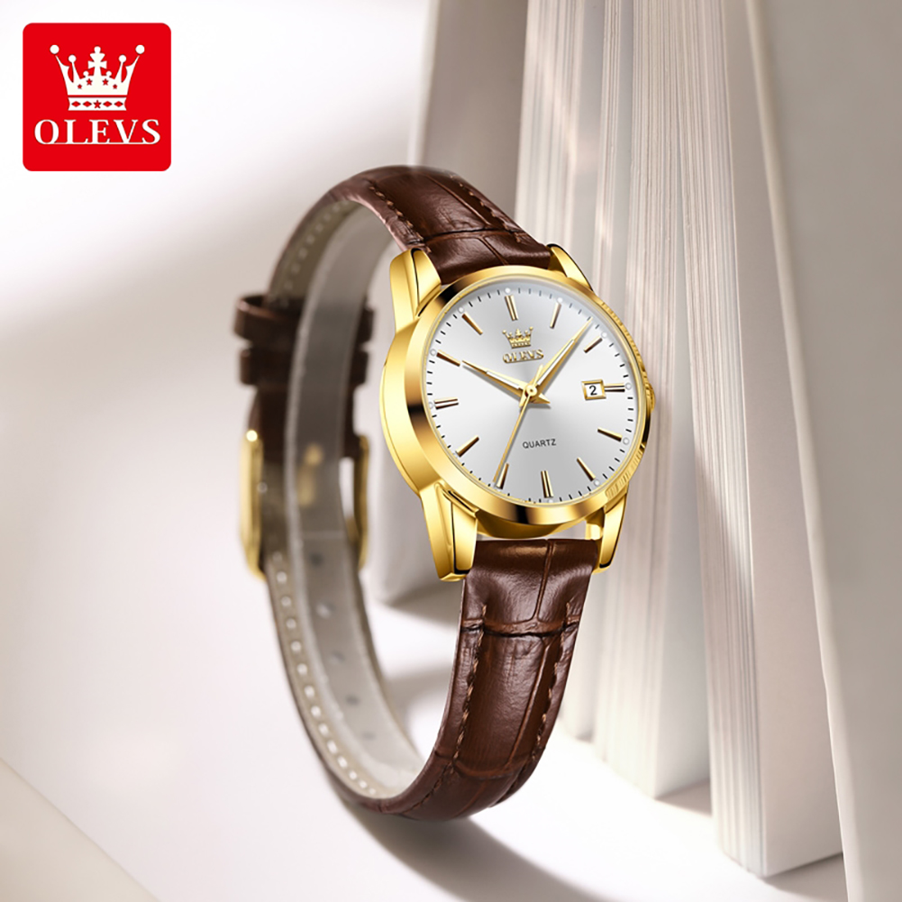 OLEVS 6898 Women Watch Origina - Leather Bracelet ulasan dan harga