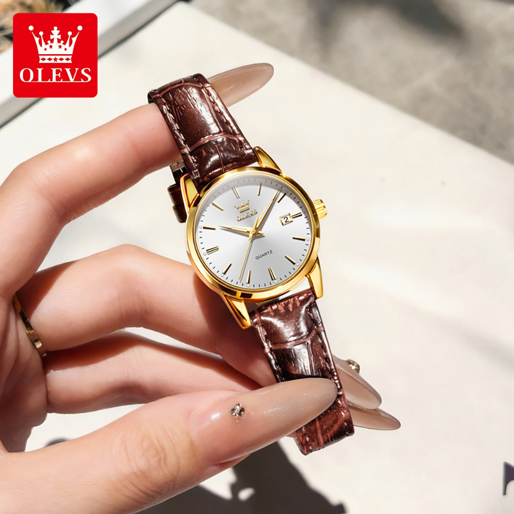OLEVS 6898 Women Watch Origina - Leather Bracelet ulasan dan harga