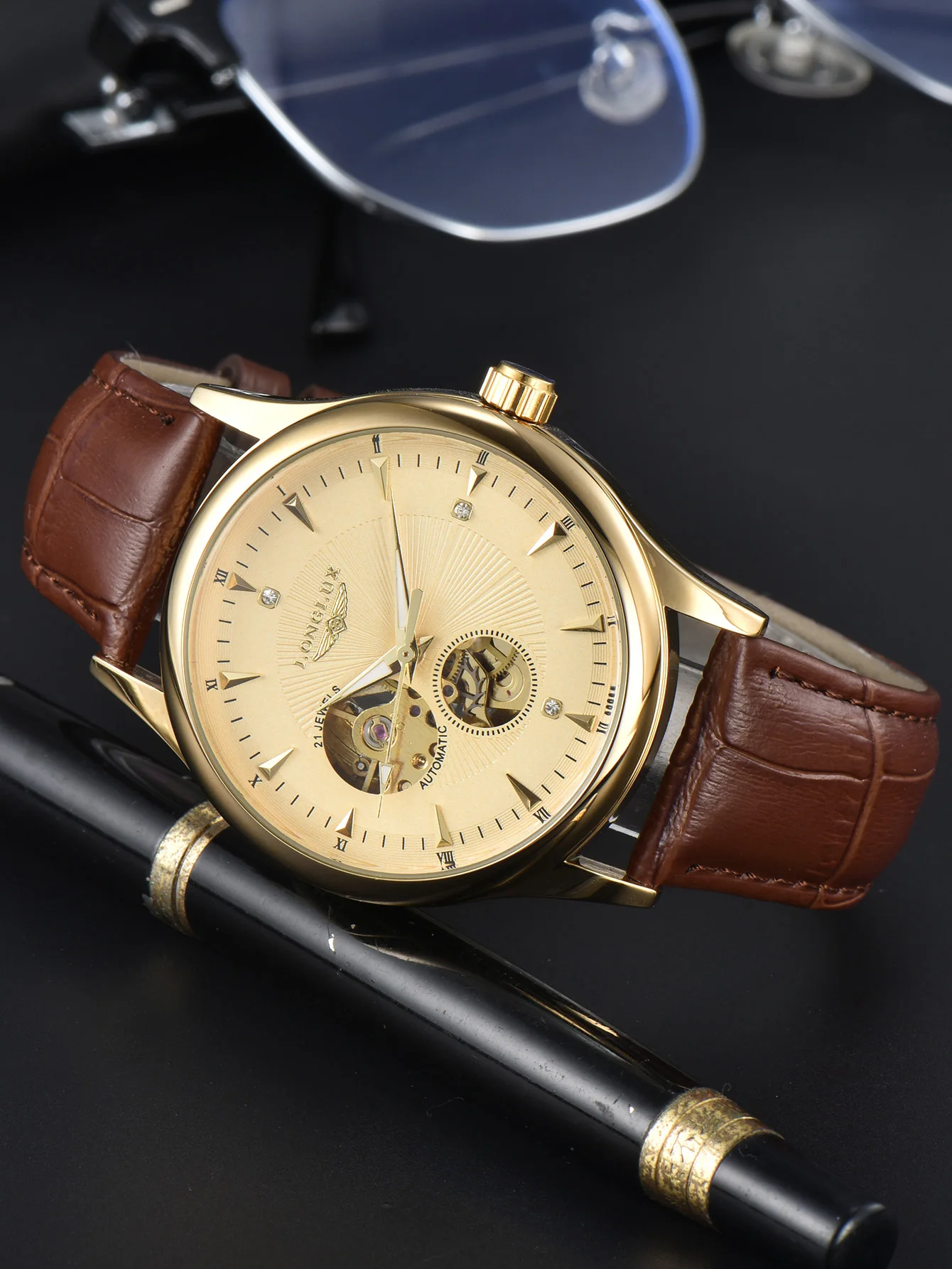 LONGLUX Automatic Watch Elegan - Seiko Watch 5 Sports ulasan dan harga