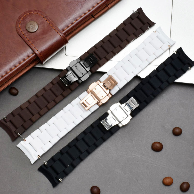 20mm 23mm rubberized steel str - Jewelry Type Watches ulasan dan harga